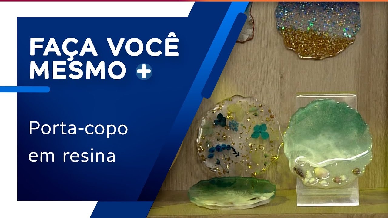 Explore sua criatividade e aprenda a criar belos porta-copos em resina